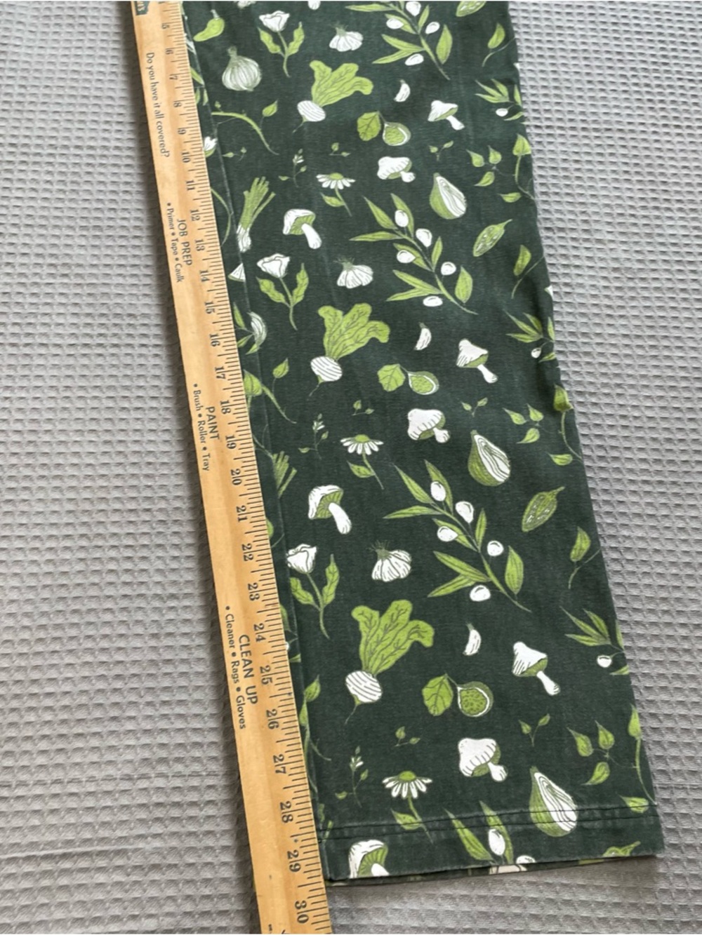 Big Bud Press Work Pants Two Tone Cookbook Print Small Womens Green Brown Multi - Picture 5 of 10